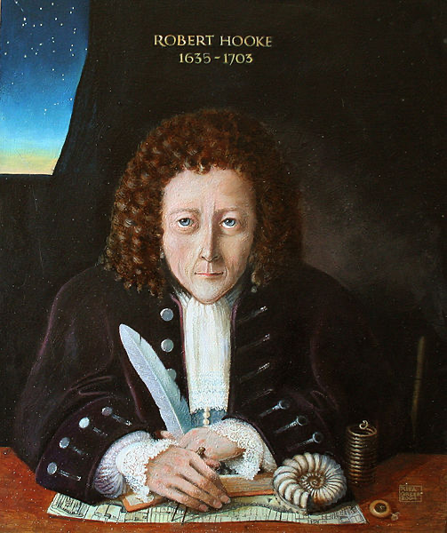 Robert Hooke (1635-1753). Crédito: Rita Greer (2004).